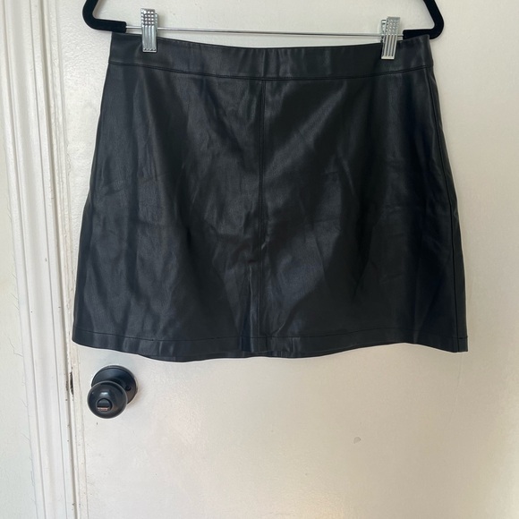 BB Dakota Dresses & Skirts - BB Dakota Black Faux Leather Mini Skirt